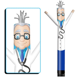 6 10 15 20FT Tall Doctor Waving Inflatable Tube Man(Blower Not Included)