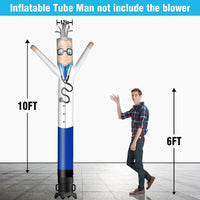 6 10 15 20FT Tall Doctor Waving Inflatable Tube Man(Blower Not Included)