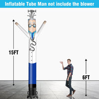 6 10 15 20FT Tall Doctor Waving Inflatable Tube Man(Blower Not Included)