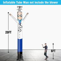 6 10 15 20FT Tall Doctor Waving Inflatable Tube Man(Blower Not Included)