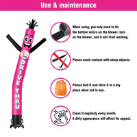 6 10 15 20FT Tall DRIVE THRU Waving Inflatable Tube Man(Blower Not Included)