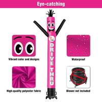 6 10 15 20FT Tall DRIVE THRU Waving Inflatable Tube Man(Blower Not Included)