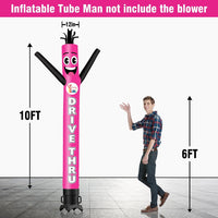 6 10 15 20FT Tall DRIVE THRU Waving Inflatable Tube Man(Blower Not Included)