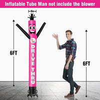 6 10 15 20FT Tall DRIVE THRU Waving Inflatable Tube Man(Blower Not Included)