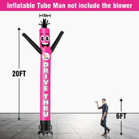 6 10 15 20FT Tall DRIVE THRU Waving Inflatable Tube Man(Blower Not Included)