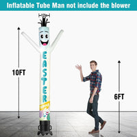 6 10 15 20FT Tall Easter Service Waving Inflatable Tube Man(Blower Not Included)