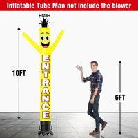 6 10 15 20FT Tall Entrance Waving Inflatable Tube Man(Blower Not Included)
