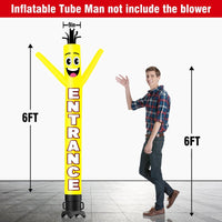 6 10 15 20FT Tall Entrance Waving Inflatable Tube Man(Blower Not Included)