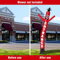 6 10 15 20FT Tall Exit Waving Inflatable Tube Man(Blower Not Included)