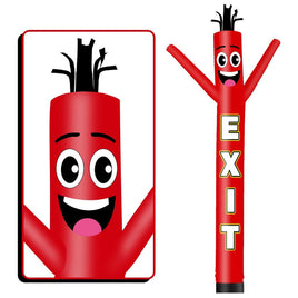6 10 15 20FT Tall Exit Waving Inflatable Tube Man(Blower Not Included)