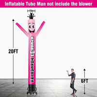6 10 15 20FT Tall Eyebrow Threading Waving Inflatable Tube Man(Blower Not Included)