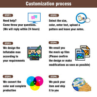 6 10 15 20FT Tall Firewood Waving Inflatable Tube Man(Blower Not Included)