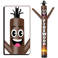 6 10 15 20FT Tall Firewood Waving Inflatable Tube Man(Blower Not Included)