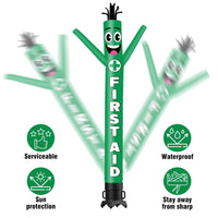 6 10 15 20FT Tall First Aid Waving Inflatable Tube Man(Blower Not Included)