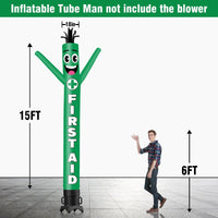 6 10 15 20FT Tall First Aid Waving Inflatable Tube Man(Blower Not Included)