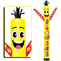 6 10 15 20FT Tall Flower Waving Inflatable Tube Man(Blower Not Included)