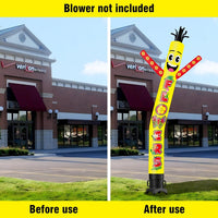 6 10 15 20FT Tall Flower Waving Inflatable Tube Man(Blower Not Included)