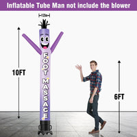 6 10 15 20FT Tall Foot Massage Waving Inflatable Tube Man(Blower Not Included)