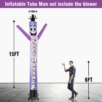 6 10 15 20FT Tall Foot Massage Waving Inflatable Tube Man(Blower Not Included)
