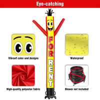 6 10 15 20FT Tall For Rent Waving Inflatable Tube Man(Blower Not Included)