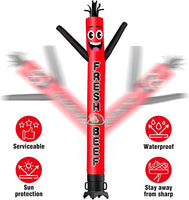 6 10 15 20FT Tall Fresh Beef Waving Inflatable Tube Man(Blower Not Included)