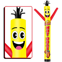 6 10 15 20FT Tall Fresh Hot Dogs Waving Inflatable Tube Man(Blower Not Included)