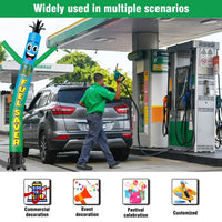 6 10 15 20FT Tall Fuel Saver Waving Inflatable Tube Man(Blower Not Included)