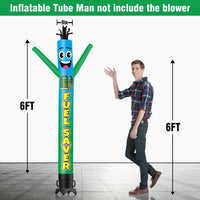 6 10 15 20FT Tall Fuel Saver Waving Inflatable Tube Man(Blower Not Included)
