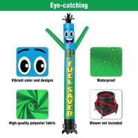 6 10 15 20FT Tall Fuel Saver Waving Inflatable Tube Man(Blower Not Included)