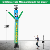 6 10 15 20FT Tall Fuel Saver Waving Inflatable Tube Man(Blower Not Included)