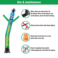 6 10 15 20FT Tall Fuel Saver Waving Inflatable Tube Man(Blower Not Included)