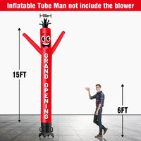6 10 15 20FT Tall Grand Opening Waving Inflatable Tube Man(Blower Not Included)