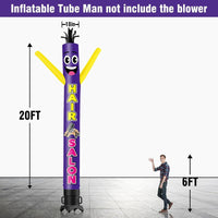 6 10 15 20FT Tall Hair Salon Waving Inflatable Tube Man(Blower Not Included)