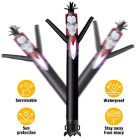 6 10 15 20FT Tall Halloween Vampire Waving Inflatable Tube Man(Blower Not Included)