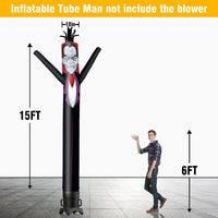 6 10 15 20FT Tall Halloween Vampire Waving Inflatable Tube Man(Blower Not Included)