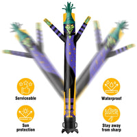 6 10 15 20FT Tall Halloween Witch Waving Inflatable Tube Man(Blower Not Included)