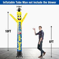 6 10 15 20FT Tall Hand Car Wash Waving Inflatable Tube Man(Blower Not Included)