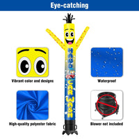 6 10 15 20FT Tall Hand Car Wash Waving Inflatable Tube Man(Blower Not Included)
