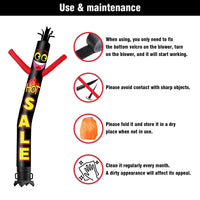 6 10 15 20FT Tall Hot Sale Waving Inflatable Tube Man(Blower Not Included)
