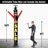 6 10 15 20FT Tall Hot Sale Waving Inflatable Tube Man(Blower Not Included)