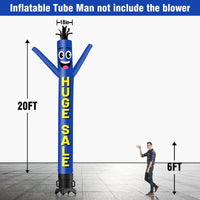 6 10 15 20FT Tall Huge Sale Waving Inflatable Tube Man(Blower Not Included)