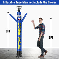6 10 15 20FT Tall Huge Sale Waving Inflatable Tube Man(Blower Not Included)