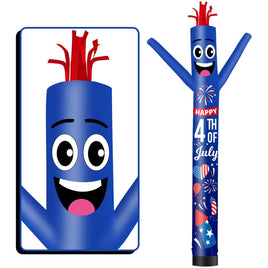 6 10 15 20FT Tall Independance Day Fireworks Waving Inflatable Tube Man(Blower Not Included)