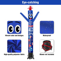 6 10 15 20FT Tall Independance Day Fireworks Waving Inflatable Tube Man(Blower Not Included)
