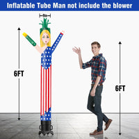 6 10 15 20FT Tall Independance Day Statue of Liberty Waving Inflatable Tube Man(Blower Not Included)