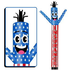 6 10 15 20FT Tall Insurance Waving Inflatable Tube Man(Blower Not Included)