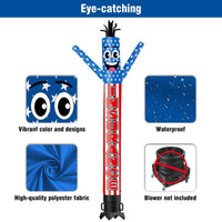 6 10 15 20FT Tall Insurance Waving Inflatable Tube Man(Blower Not Included)