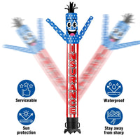 6 10 15 20FT Tall Insurance Waving Inflatable Tube Man(Blower Not Included)