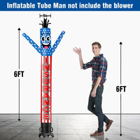 6 10 15 20FT Tall Insurance Waving Inflatable Tube Man(Blower Not Included)