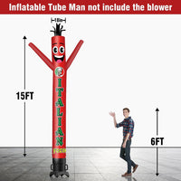 6 10 15 20FT Tall Italian Food Waving Inflatable Tube Man(Blower Not Included)